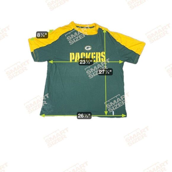 Green Bay Packers Green Yellow Short Sleeve T-Shirt Mens Size XL Cotton Blend RE - Picture 4 of 4